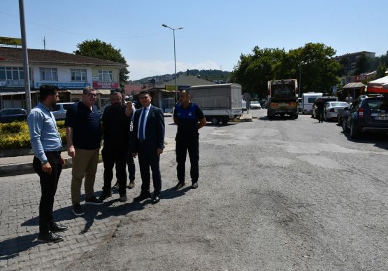 BAŞKAN TEKİN, DEVAM EDEN ÇALIŞMALARI YERİNDE İNCELEDİ