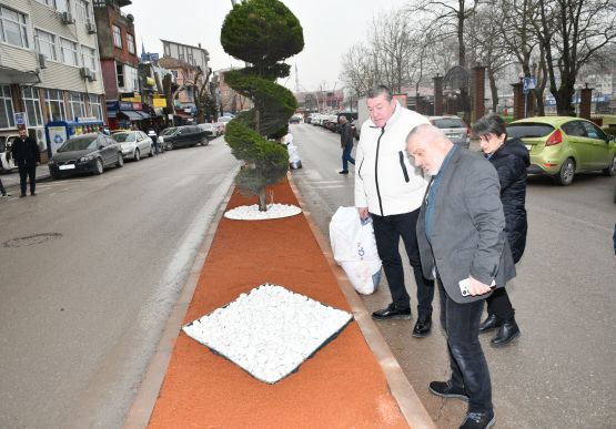 ALAPLI’DA MERKEZİ NOKTALARDA DÜZENLEME VE PEYZAJ ÇALIŞMALARI SÜRÜYOR.